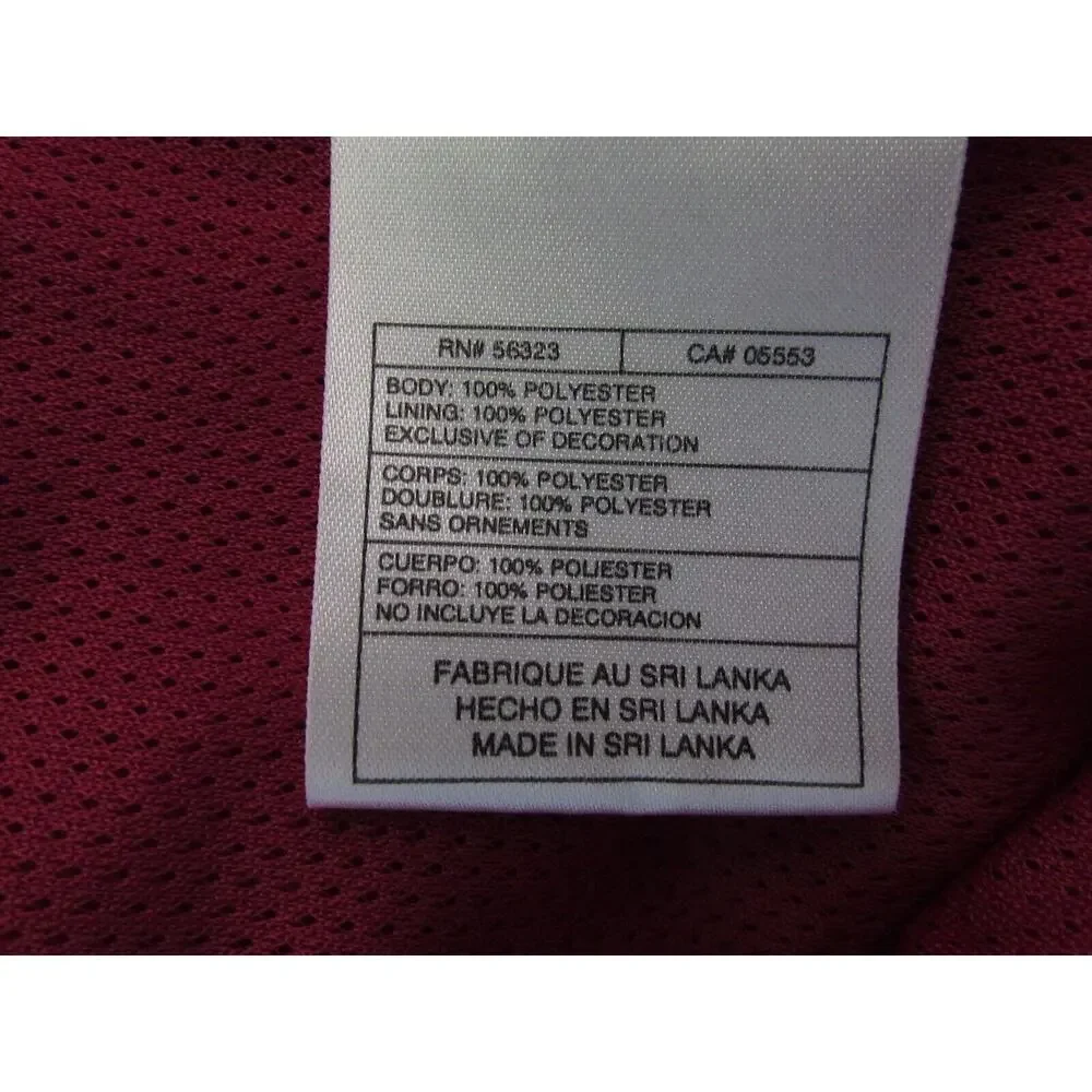 Nike men's XL red windbreaker jacket w/ side pockets zip up